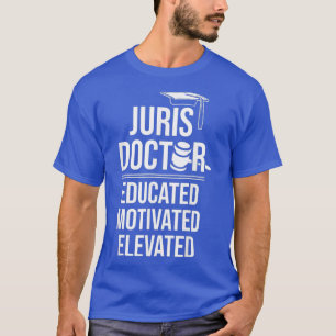 Camiseta Mens Juris Doutor de Jurisprudência Lei Educada