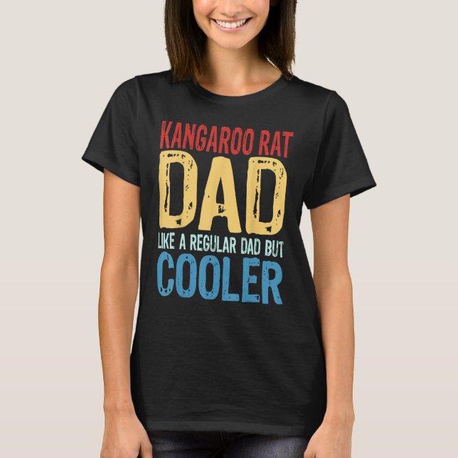 Camiseta Mens Kangaroo Rat Pai Como um Pai normal, mas (Frente)