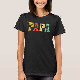 Camiseta Mens Karate Martial Arts Papa Vintage (distrito)