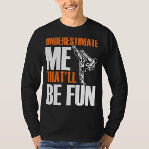 Camiseta Mens Karate Martial Me Subestima Que Será Fu