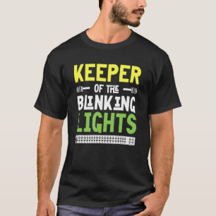 Camiseta Mens Keeper da IT Tech Network das Luzes Piscantes