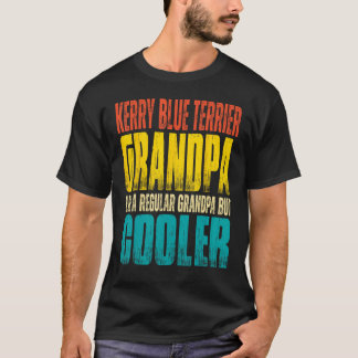Camiseta Mens Kerry Blue Terrier Grandpa Like a Regular Gra