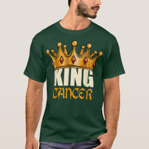 Camiseta Mens King Cancer Zodiac Astrolo