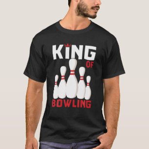 Camiseta Mens King Of Boliche Funny Bowler