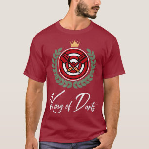 Camiseta Mens King of Darts - 180 Bullseye Best Dart