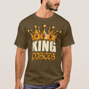 Camiseta Mens King Peixes Zodiac Astrolo