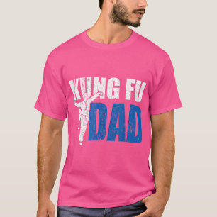 Camiseta Mens Kung Fu Pai Dotada Ideia Legal Luta Contra Ku