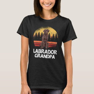 Camiseta Mens Labrador Avô Proprietário de Cachorro Labrado