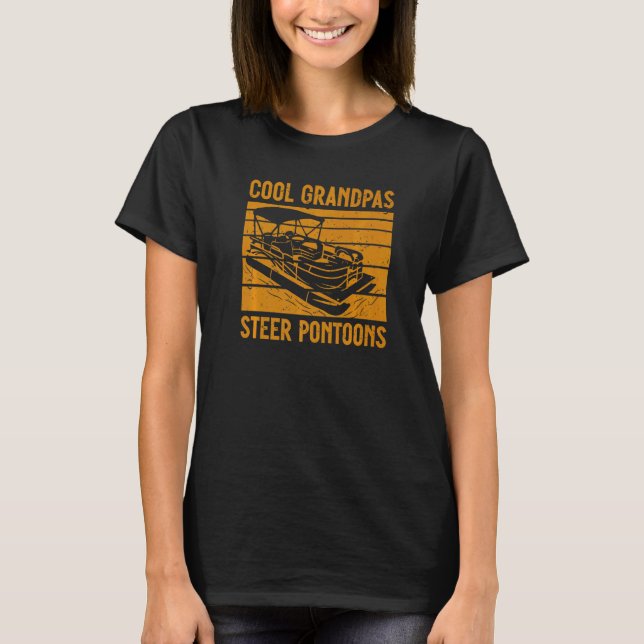 Camiseta Mens Lake Pontooning Boat Legal Grandpas Steer Pon (Frente)