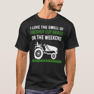 Camiseta Mens Lawn Mears Pai Landscaper Yard Work Mower Cu