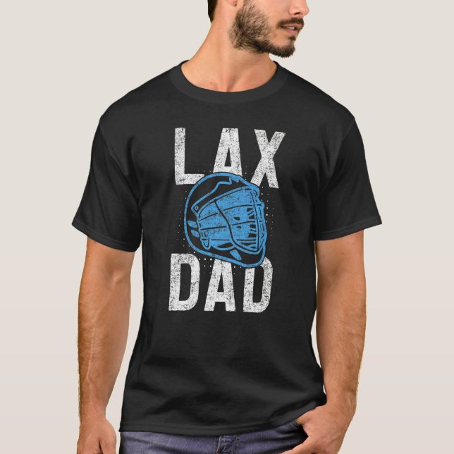 Camiseta Mens Lax Helmet Lacrosse Player Lax Pai Pai (Frente)