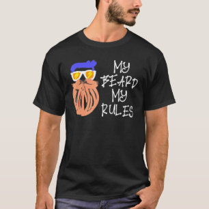 Camiseta Mens Legal Afirmação do Crescimento da Barba Mascu