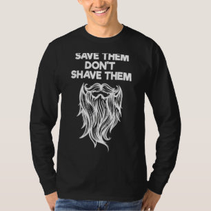 Camiseta Mens Legal Declaração Hairstyle Beard Growth Shave