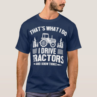 Camiseta Mens Legal Farmários Locais Eu Conduzo Tratores Qu