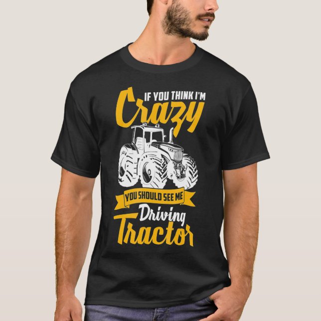 Camiseta Mens Legal Farmer Local Trator Driver Fazendo-Me (Frente)