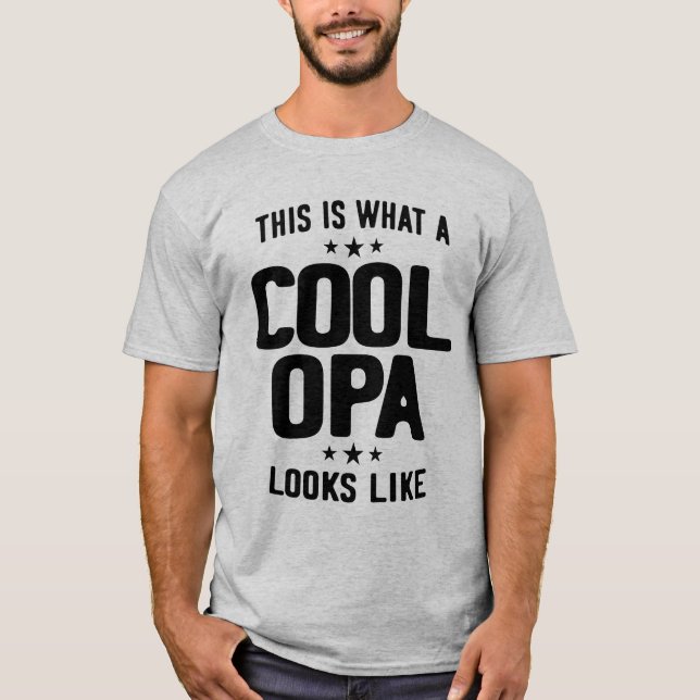 Camiseta Mens Legal Opa Parece Que Padre Vovô Gift (Frente)
