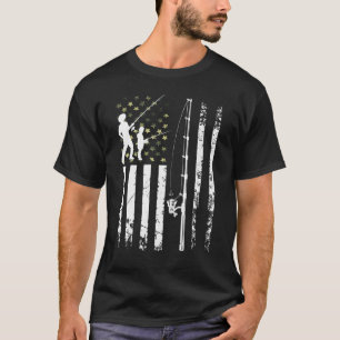 Camiseta Mens Legal Pescarias Dos Eua Camuflam Pavilhão Dos