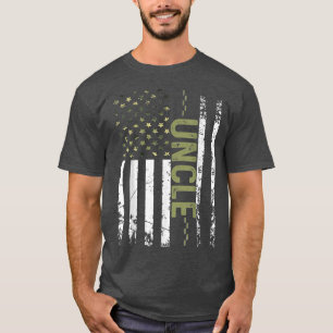 Camiseta Mens Legal Tio Americano Patriótico EUA Bandeira P