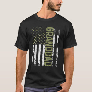 Camiseta Mens Legal Vovô Americano Patriótico Americano Ban