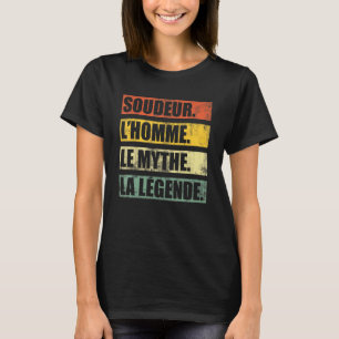Camiseta Mens Legend Welder Divertido Para Soldados Vintage