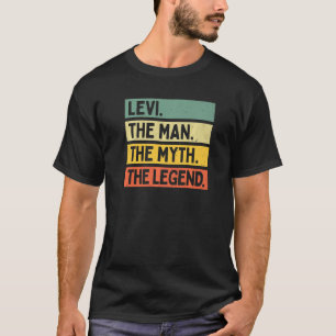 Camiseta Mens Levi O Homem O Mito A Lenda Personalizada