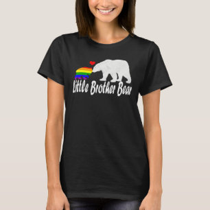Camiseta Mens Lgbt Little Brother Bear Orgulho gay igual à