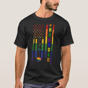 Camiseta Mens Lgbt Pai Orgulho gay Mês Ortográfico American