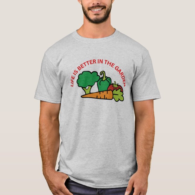 Camiseta Men's Life Is Better In The Garden T-Shirt (Frente)
