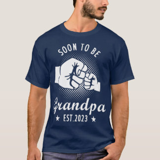 Camiseta Mens Logo Ser Avô No Ano Passado De 2023, Gravidez