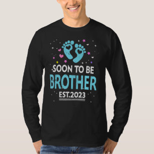 Camiseta Mens Logo Ser Irmão Anunciar Gravidez
