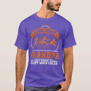 Camiseta Mens Long Jump Avô Triple Jumper Avô T