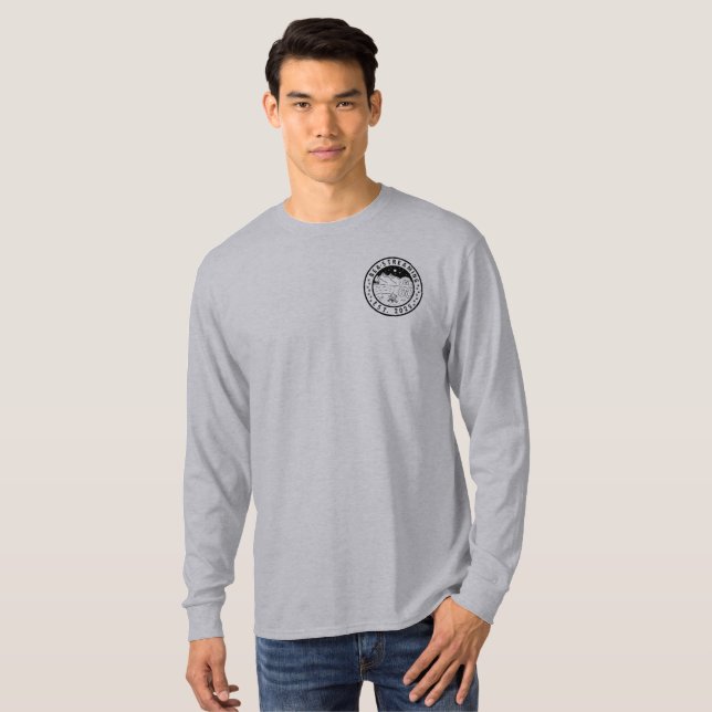 Camiseta Men's Long Sleeve Tee Shirt logos Bea-Streaming (Frente Completa)