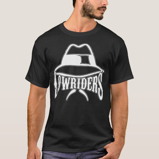 Camiseta Mens Lowrider Hat LA Chicano Cholo Los Angeles Low (Frente)