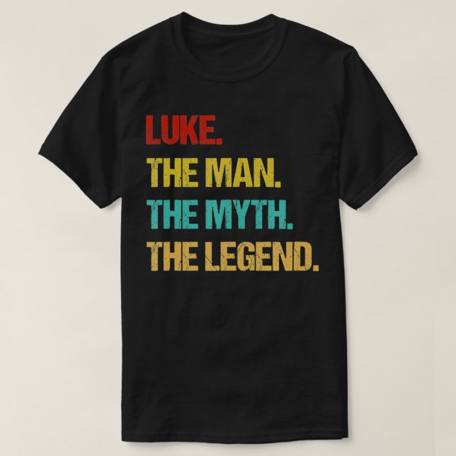 Camiseta Mens Luke O Homem O Mito A Lenda (Frente do Design)