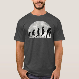 Camiseta Mens Lumberjack Evolution Moon Forester Chainsaw