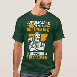 Camiseta Mens Lumberjack Forestry Lumber