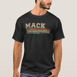 Camiseta Mens Mack Name Personalizado Funny Retro Vintage F