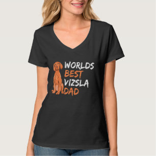 Camiseta Mens Magyar Vizsla Design Para O Seu Pai Vizsla