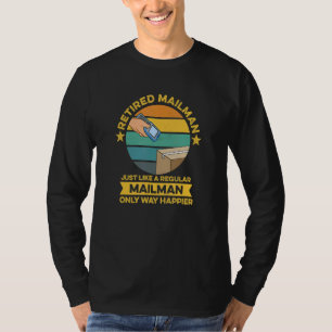 Camiseta Mens Mail Carrier Para Um Correio Aposentado