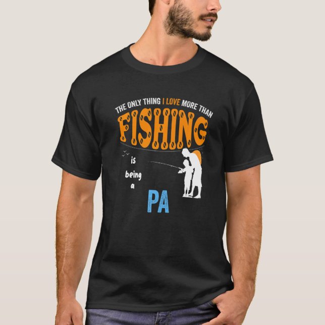 Camiseta Mens Mais Do Que Amor Pesca Pa Vovô Especial (Frente)