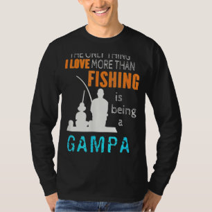 Camiseta Mens Mais Do Que Amor Pescar Vovô Especial Gampa