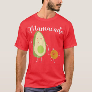 Camiseta Mens Mamacado Mãe Dia de as mães Avocado