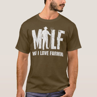 Camiseta Mens Man I Love Farming Funny Farmer Fazenda Trato