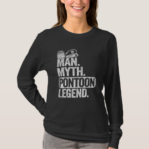 Camiseta Mens Man Myth Pontoon Legenda Pai Avô Pontoon B