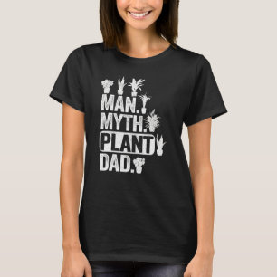 Camiseta Mens Man Myth Vegetal Pai Plantas Pais Plantas Hom