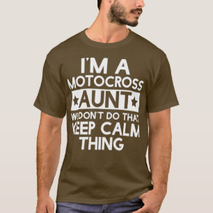 Camiseta Mens Mantenham Calma, Motocross Tio Engraçado Tio