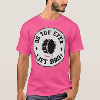 Camiseta Mens Marchando Banda Bass Drum Engraçado Drummer P