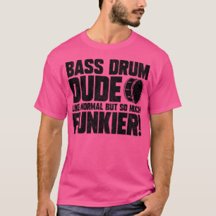 Camiseta Mens Marching Banda Drummer Engraçado Bass Drum Du