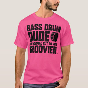Camiseta Mens Marching Banda Drummer Engraçado Bass Drum Du