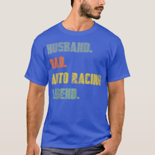 Camiseta Mens Marido Pai Autocorrida Legenda Vintage Padre
